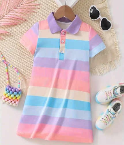 VESTIDO POLO RAYAS COLORES